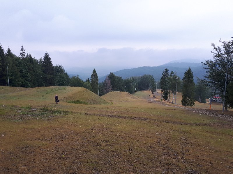 Widok na wyciąg narciarski pod Potrójną